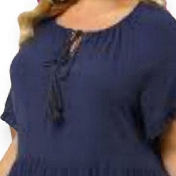 NWT Aimage Gauze Tie Front Swim Cover and Top - Picture 2 of 5